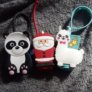 3 hand sanitizer holders